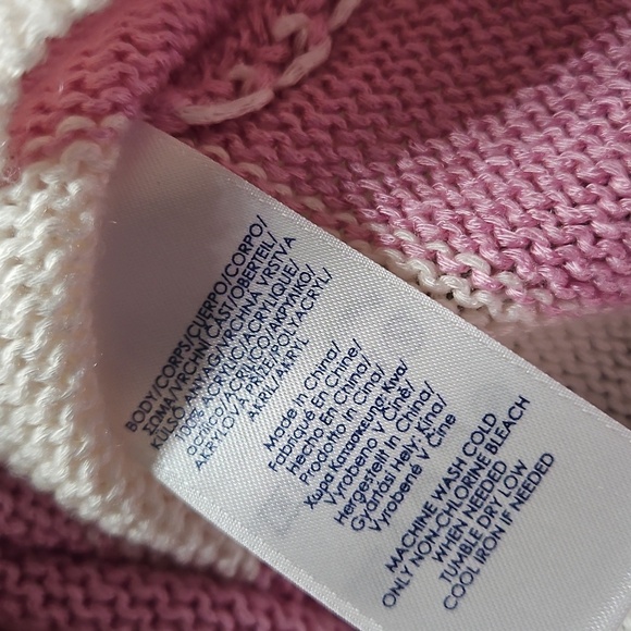 Chaps Striped Knit Top - Picture 7 of 7